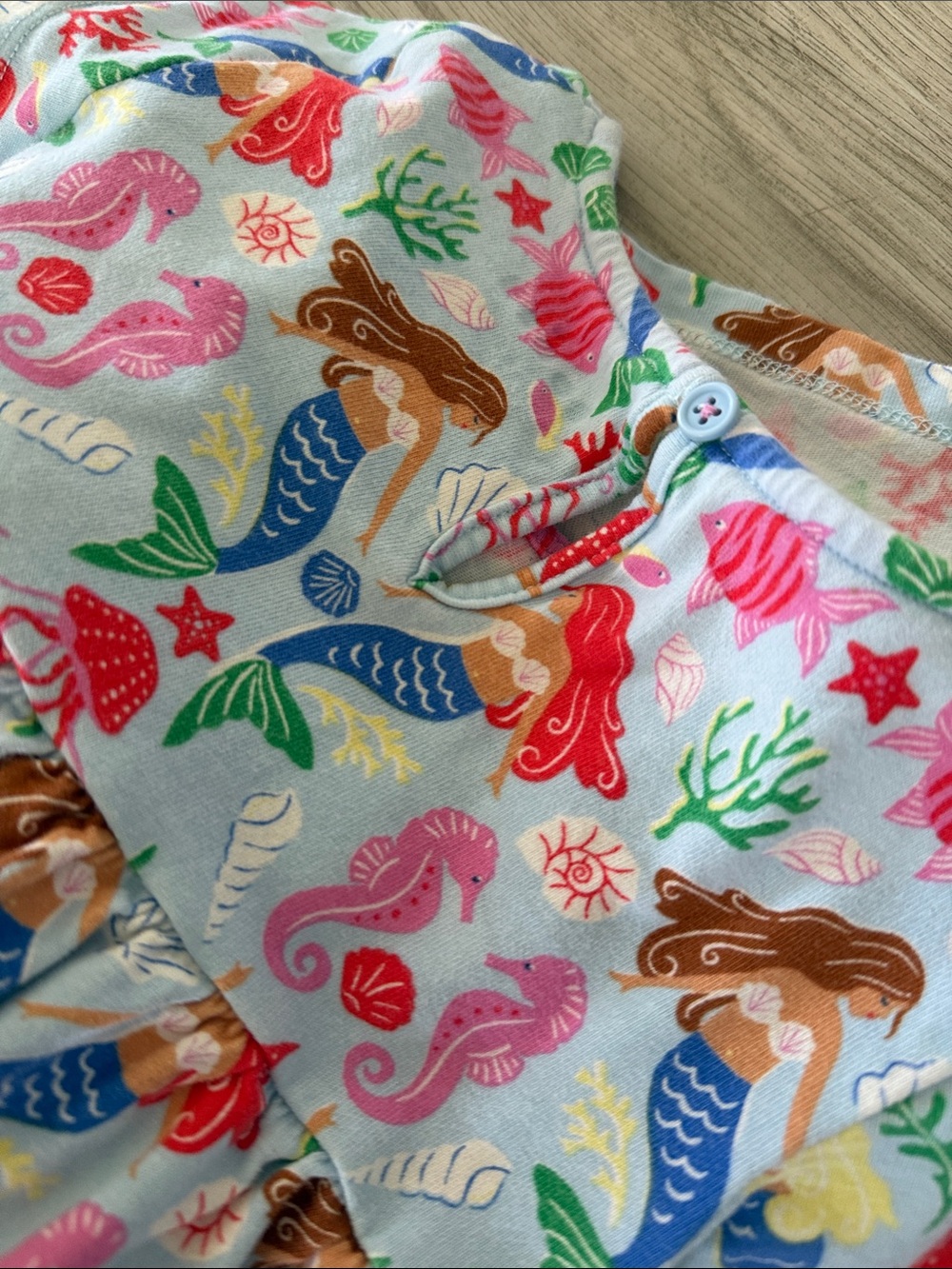 Mini Boden Girls Mermaid Print Twirly Jersey Dress 3-4Y - Picture 7 of 7